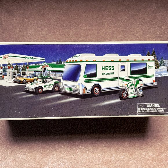 Vintage 1998 Hess Recreation Van with Dune Buggy & Motorcycle - NIB - Picture 2 of 5